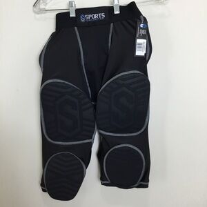 Men's Black Padded Compression Shorts
